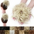 thumbnail image 5 of SEGO Messy Bun Hair Piece For Women Wavy Hair Scrunchies Synthetic Hair Bun Hairpiece Fluffy Tousled Updo Scrunchie Chignon Wrap On Scrunchy Bun Extensions Donut for Women, 5 of 7