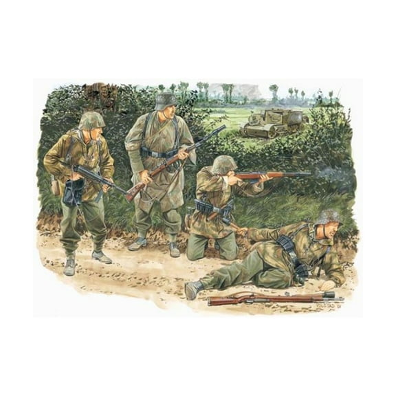 Dragon Models Kampfgruppe Von Luch - Normandy 1944 New