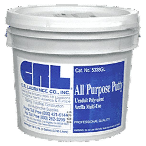 CRL 5333GLGRY Gray All Purpose Putty 3 Gallons
