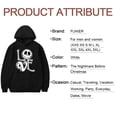 thumbnail image 4 of FUNIER Men & Women Hoodie Red Sweatshirt Nightmare before Christmas Print Cotton XXS-5XL Full Size Unisex Winter Sweater,Black, 4 of 5
