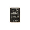thumbnail image 6 of Noete  Metal Sign "Good Morning This is God I Will Handle All Your Problems" Funny Christian Wall Plaque, 8x12 Inch Inspirational Tabletop Decor for Home & Office, 6 of 8