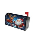 thumbnail image 3 of PHELIKA Merry Christmas Santa Claus Deer 02 Magnetic Mailbox Covers Standard Size 21"H x 18"W, 3 of 8