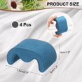 thumbnail image 2 of 4pcs Watch Case Pillows, M Shaped Display Pillow Velvet Cushion Replacement for Bracelet Storage Blue, 2 of 5