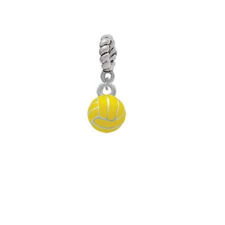 3-D Enamel Water Polo - Rope Charm Bead