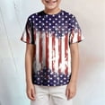 thumbnail image 2 of Kogui Boys Girls Graphic 4th of July Shirts Funny American Flag Tshirts Kids Short Sleeve Tees (Dark Blue,6-7 Years), 2 of 4