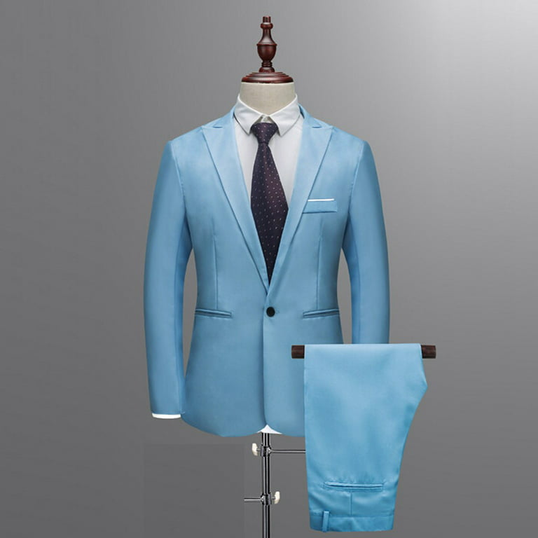 Light Blue 4-hole Suit Button
