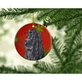 thumbnail image 2 of Carolines Treasures SC9583CO1 Black Cocker Spaniel Red Snowflakes Holiday Ceramic Ornament 3 in multicolor, 2 of 2
