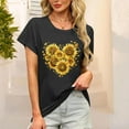 thumbnail image 2 of LiMoi Short Sleeves Tops for Women Trendy Womens Tops Tshirts Shirts for Women Gym Graphic Plus Size T Shirts for Women Loose Fit My Reorder List, 2 of 6