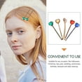 thumbnail image 3 of ADDHAT 5Ud Pasadores De Cristal Con Rhinestones Para Mujer Clips De Decorativos Y Livianos, 3 of 7
