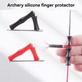thumbnail image 3 of 15 Set Adult Bow Finger Guard Silicone Rubber Archery Protective Take Without Finger Guard Black, 3 of 6