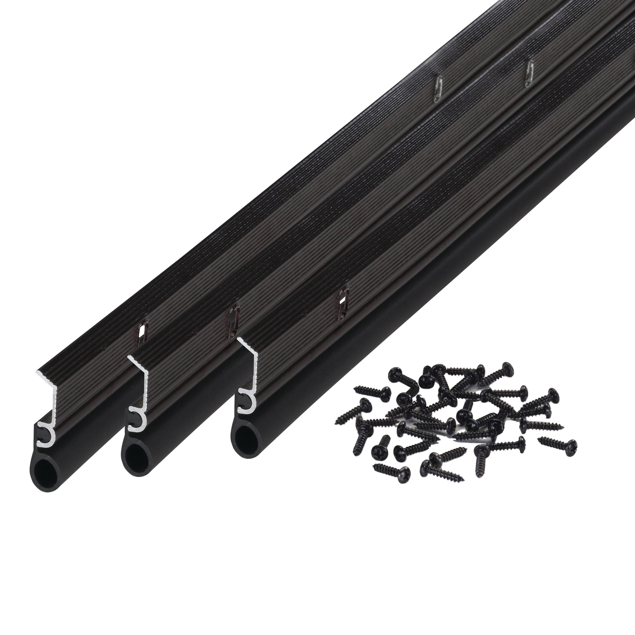M-D Building Products 01156 Bronze Aluminum and Vinyl Screw-on Top and Sides Door Seal Kit