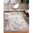 thumbnail image 3 of Unique Loom 3141287 2 ft. 2 in. x 3 ft. Casino Sofia Rectangular Rug, Gray, 3 of 10