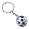 thumbnail image 2 of Soccer Ball Keychain - Metal Rotating 3D Sports Keychain, Football Key Ring, Birthday, 2 of 4