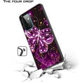 thumbnail image 5 of For Apple iPhone 13 Pro (6.1") Stylish Designed Glitter Bling Hybrid PC TPU Rubber Silicone Shock-Absorption Hard Phone Case Cover by Xpression [Black Marble], 5 of 8