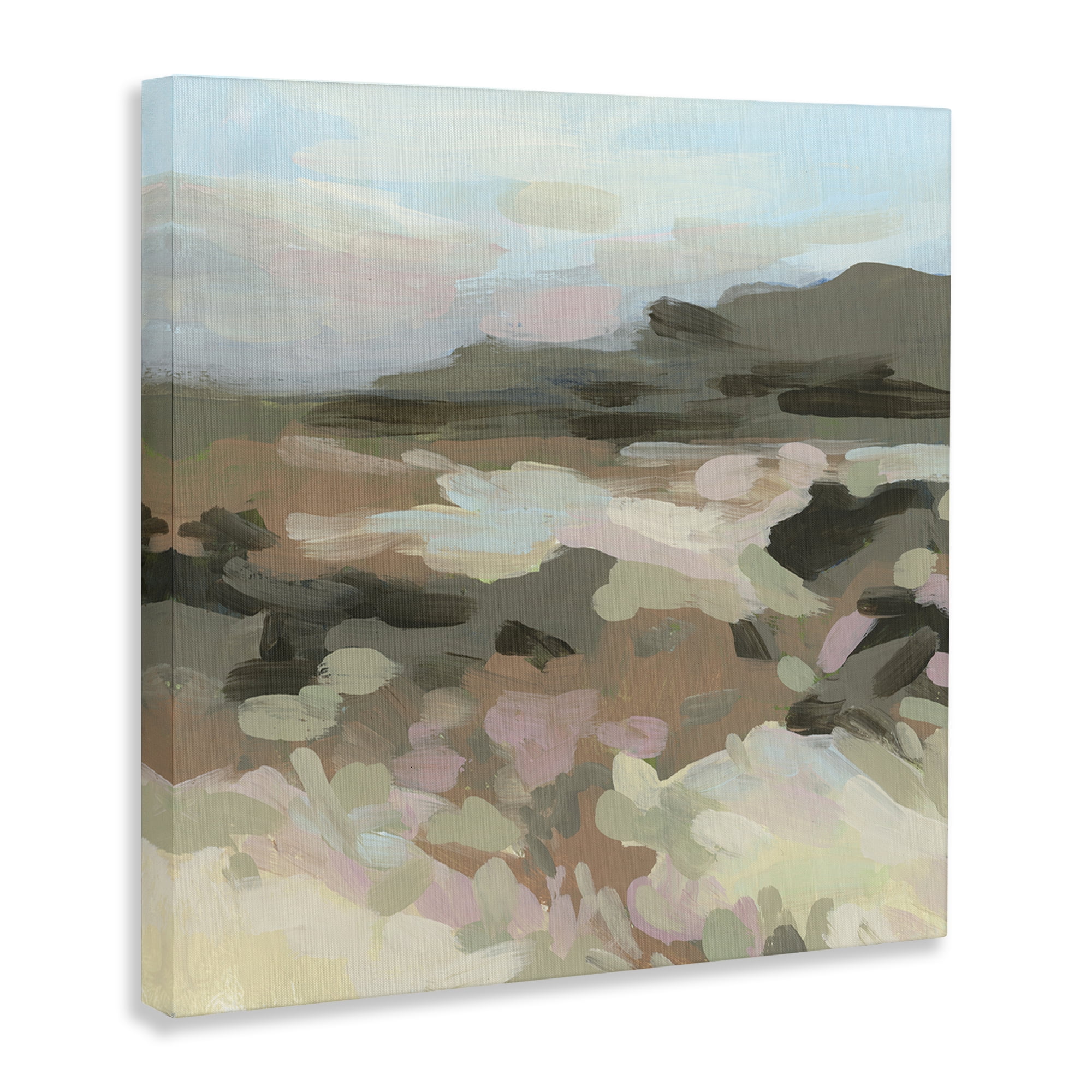 Stupell Industries Modern Brushed Landscape Landscape & Nature Painting Wrapped Canvas Art Print Wall Art, 36 x 36