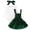 Green, variant on Huioutfit Newborn Baby Girls Christmas Outfits Long Sleeve Onesie Romper Velvet Suspender Skirts Headband Clothes,Red