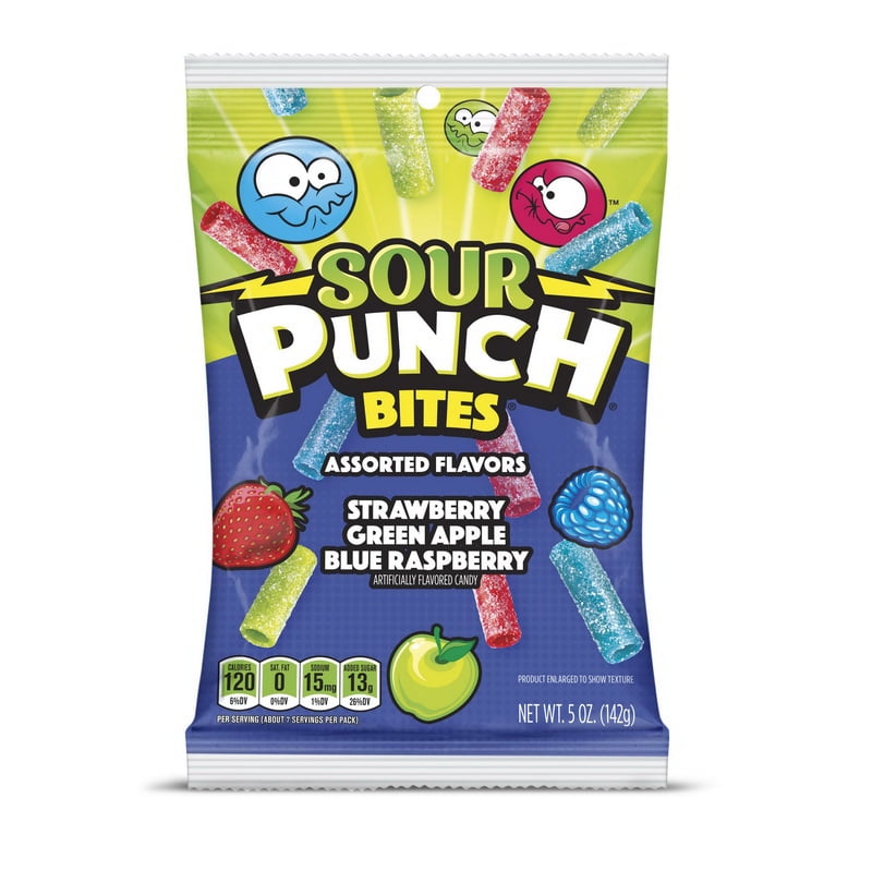 Sour Punch 18734 Sour Punch Bites Assorted Case/Hb 12/5 Oz(Price/Case)