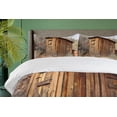 thumbnail image 4 of Ambesonne Outhouse Duvet Cover Sets, Olive Trees, 2-Queen, Dark Green Caramel, 4 of 7