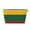 Gold, variant on Lithuanian Flag Purse Organizer Handbags Totes Leather Zipper Printing Bag For Women Travel Toiletry Bag