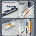 thumbnail image 6 of 2 in 1 Floor Brush Scrubber with Long Handle . New Upgrade Scrape Stiff Bristle Cleaning Scrub Brush with Squeegee 120°Rotating Tile Brush for Cleaning Bathroom Glass Patio Kitchen-Camping Essentials, 6 of 8
