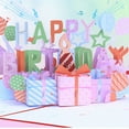 thumbnail image 6 of 3D Musical Birthday Card Blowable LED Light Greeting Cards Happy-Birthday Card with Music for Mom Wife Sister, 6 of 8