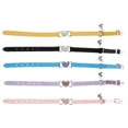 thumbnail image 3 of 5pcs Adorable Dog Collar Adjustable Rhinestone Cat Collar with Bell Pet Supply, 3 of 7