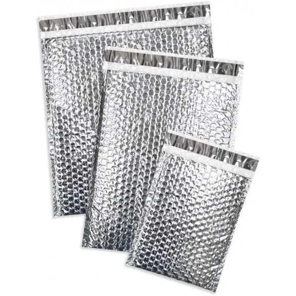 Silver COOLPAC® Insulated Thermal Mailers #2 - 8 x 11 (QTY: 100)