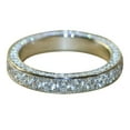 thumbnail image 2 of HAOAN Round Shiny Non-Fading Rhinestone Ring - Symmetric Finger Circlet Bridal Jewelry, 2 of 7
