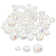 thumbnail image 1 of Glass Beads for Crafts Diy Loose Beads 60Pcs Assorted Color Ab Effect Flat Round Shape Jewelry Making, 1 of 8