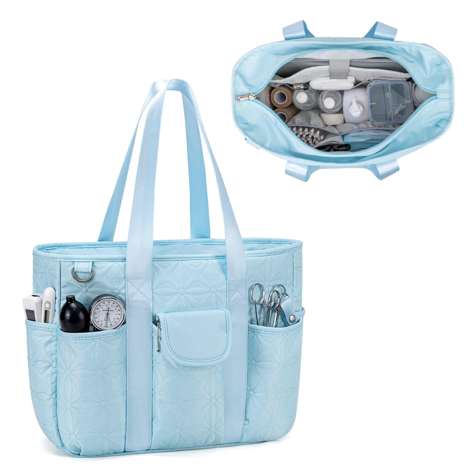 Tote Bag for Women with Multi-Pocket, Kabaqoo Crossbody Work Bag for Casual Dating College