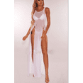 thumbnail image 3 of Women?s Sundress Beach Wear Mesh Sheer Long Dress Summer Bathing Suit, 3 of 4