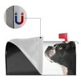 thumbnail image 4 of Mailbox Covers, Black And White Boston Terrier Welcome Cute Mailbox Cover Magnetic Standard Size 21" x 18", Decorative Mailbox Covers Post Letter Box Wrap Cover Decor for Outdoors, 4 of 7