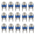 thumbnail image 4 of 15 Values 150 Piece 100 Ohm - 2M Ohm Variable Resistor Classification 6Mm Potentiometer Kit Packed In Clear Plastic Box, 4 of 5