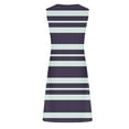 thumbnail image 4 of XuJwPNcy Sundresses for Women Sleeveless Scoop Neck Striped Tunic Dress Summer Beach Vacation Dresses, 4 of 5