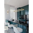 thumbnail image 3 of AFX  Glo 48'' LED Linear Pendant Satin Brass Satin Brass, 3 of 3