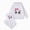 White, variant on NIEWTR 6-7 Years Toddler Baby Girl Clothes Outfit Ruffle Sleeve Shirt Pant Set Fall Clothing for Girl A226-Red