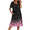 Cherry Blossoms, variant on Womens House Dress Short Sleeve Mumu Dress Floral Print Nightgown with Pockets, S-4XL