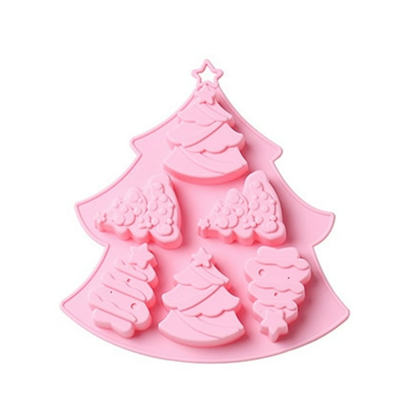 UYUH Christmas Tree Silicone Mold Set, Non-Stick Baking Molds for Making Chocolate, Candy, Cake, DIY Holiday Treats and Gifts