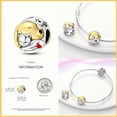 thumbnail image 4 of Charms Plata Esterlina 925 Golden Series Abejas Y Flores Encantos Abalorios Compatible Con Pandora 925 Pulseras Originales DIY Joyería, 4 of 4