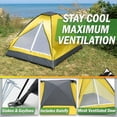 thumbnail image 4 of 2-Person Dome Tent – Easy Set Up Shelter with Rain Fly and Carrying Bag for Camping, 4 of 8