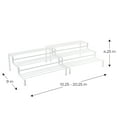 thumbnail image 5 of Mainstays Expandable Metal Wire Spice Rack Organizer, Tiered Kitchen Cabinet and Pantry Spice Rack Shelf for Countertop Spice Storage, White, 5 of 10