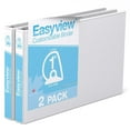 thumbnail image 1 of Davis Group Easyview Premium, Angle D Ring, Customizable, 11 x 17 Inch, Spreadsheet View Binder, 2 Pack, 1", 1 of 3