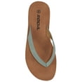 thumbnail image 2 of Soda Shoes Women Flip Flops Basic Plain Slippers Thongs Sandals Strap Casual Beach ELLA-S Green Dark Mint Khaki 10, 2 of 2