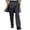 Navy, variant on DGMIOCS Men's Classic Straight Leg Dress Pants Business Casual Comfortable Flat Front Trousers Versatile Daily Attire Brown XL