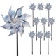 thumbnail image 1 of Paquete de 10 pinwheels repelentes de primera calidad – Spinners holográficos brillantes para ahuyentar pájaros y plagas Dispositivos repelentes de pájaros al aire libre oso de fresa Hogar, 1 of 5