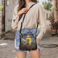 thumbnail image 5 of Kuiaobaty Bee Daisy Print Leather Crossbody bag for Women, Large Capacity Roomy Shoulder Handbag Crossbody, Waterproof Messenger Purse with Adjustable Strap for Travel & Shopping, 5 of 7