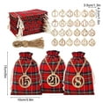 thumbnail image 3 of Christmas Advent Calendar Bags Set,24 Pcs Reusable Burlap Drawstring Gift Bags with Rope and Clips,Perfect for DIY Countdown Calendar,Xmas Home Decor,Holiday Party Favors,and Candy Treat Storage, 3 of 6