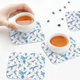 thumbnail image 4 of Leather Coasters with Heat-resistant for Drinks, Classic Watercolor Cute Parrot Cup Coasters Cup Pad Mat for Tabletop Protection, Coffee Table, Office Desk and Housewarming Gift, 4 of 5