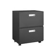 thumbnail image 4 of Black 2-Door Cabinet - Lockable Front Wheels - Conference & Office - Strong Magnetism, 4 of 7