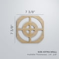 thumbnail image 3 of Ekena Millwork 7 3/8"W x 7 3/8"H x 1/4"T Extra Small Sullivan Decorative Fretwork Wood Wall Panels, Alder, 3 of 18